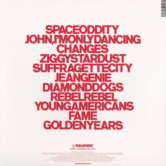 David Bowie, ChangesOneBowie, Greatest Hits, 180 Gram Vinyl Record Remastered - Picture 3 of 3